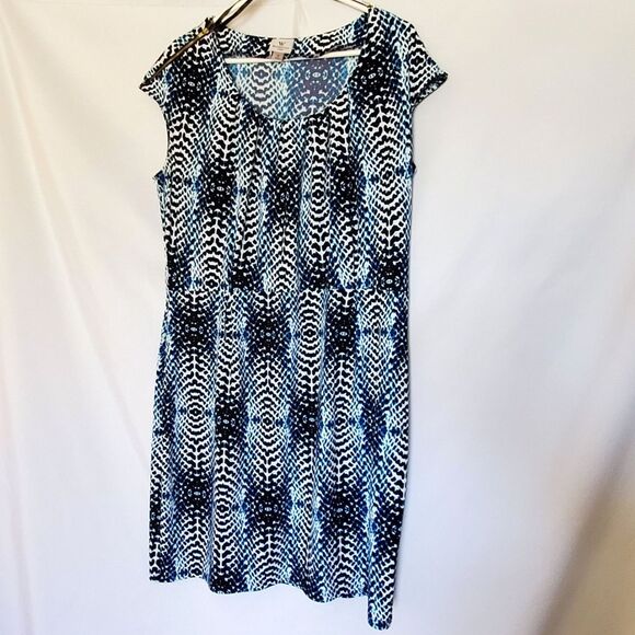 Worthington Dress Shades of Blue Sleeveless Stretchy, Size 1X - Picture 1 of 6